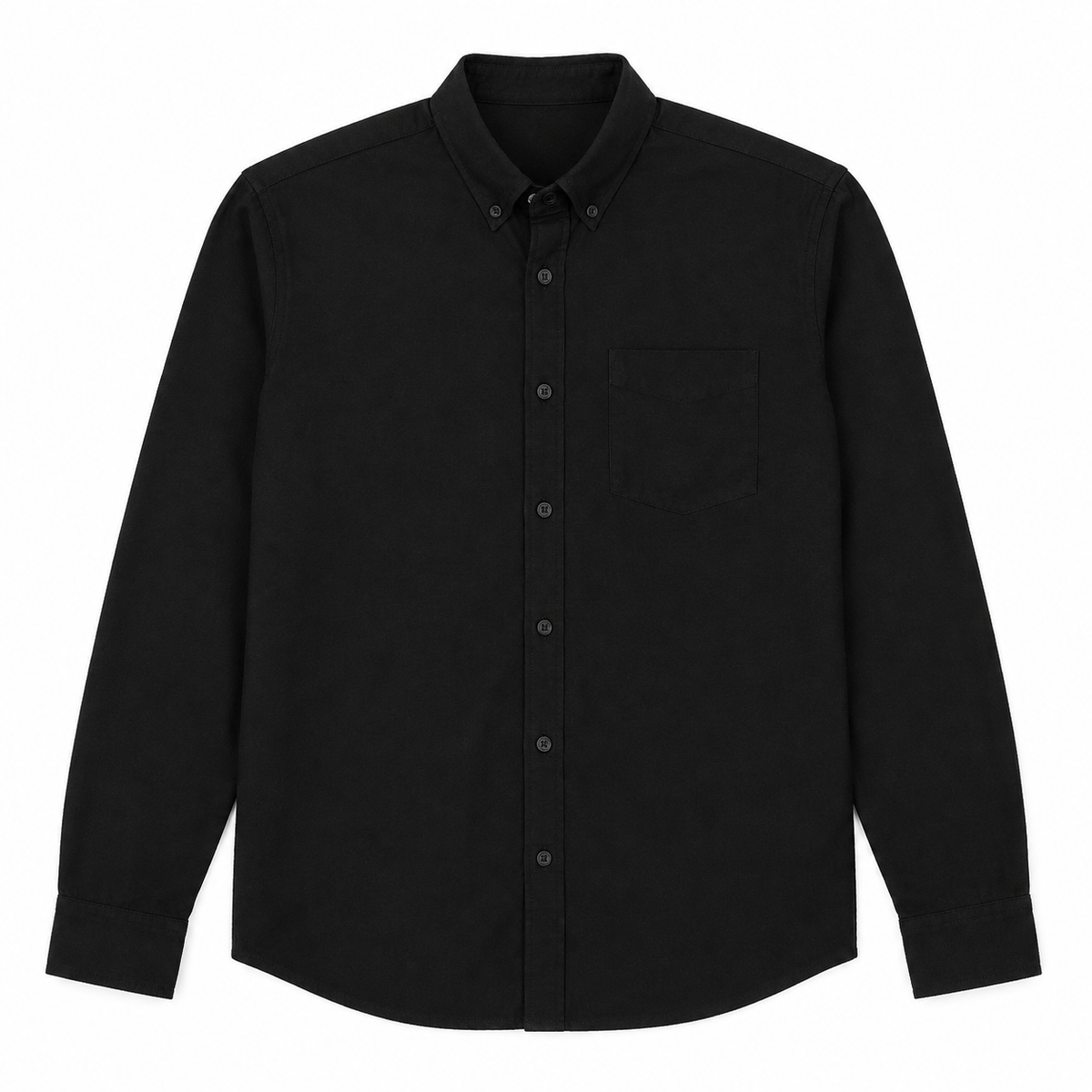 Black Linear Linen Shirt