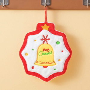 Christmas Hand Towel with Jingle Bell Design - Tinyminymo