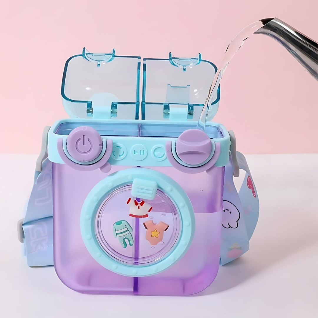 Cute Washing Machine Dual Water Bottle