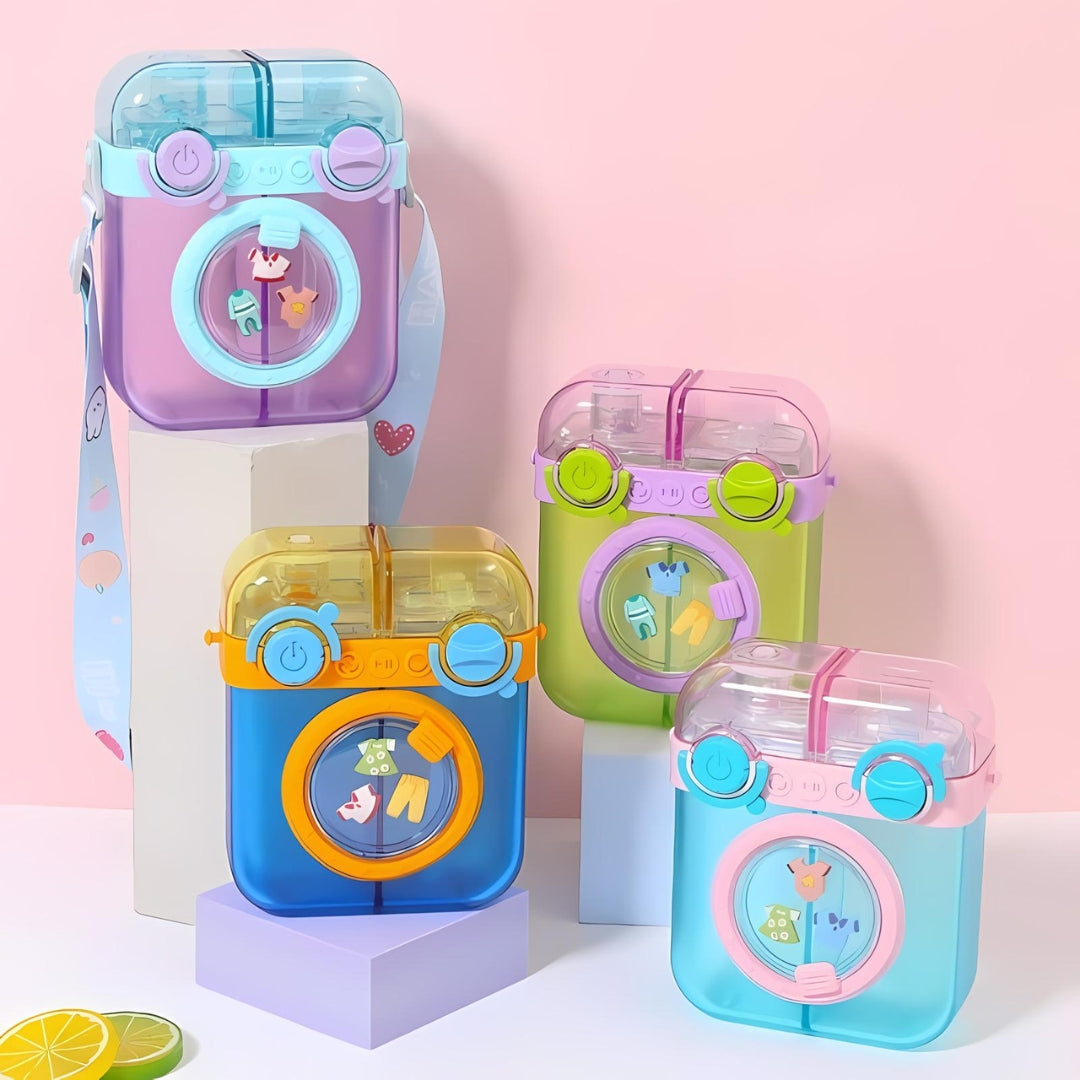 Cute Washing Machine Dual Water Bottle
