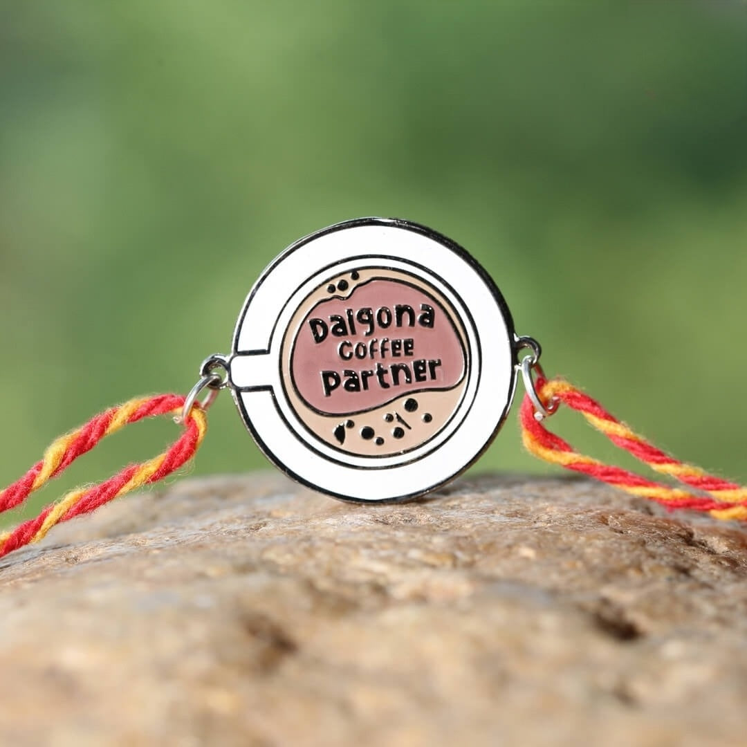 Dalgona Coffee Partner Metal Rakhi