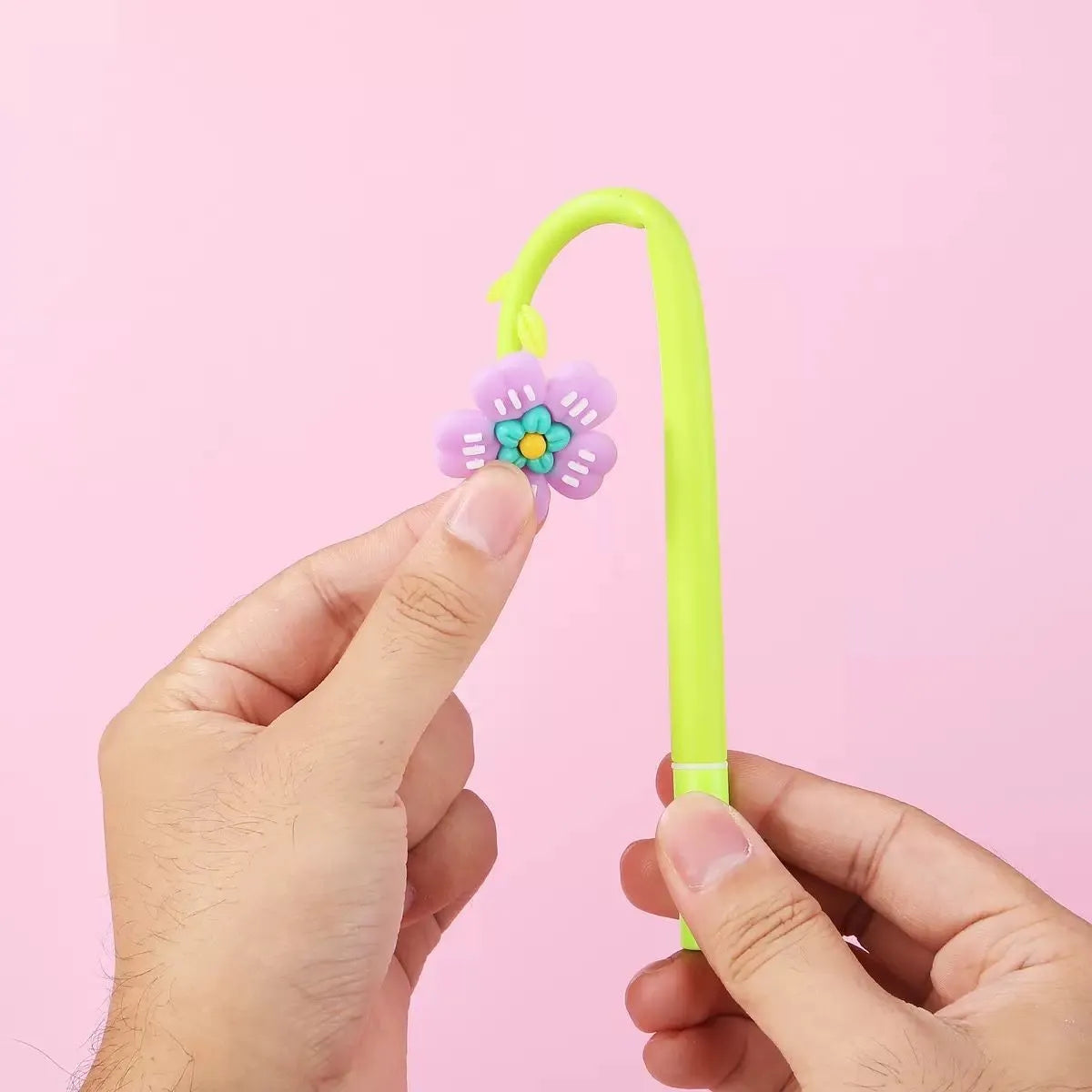 Lavender Color Silicone Flower Pen - Tinyminymo
