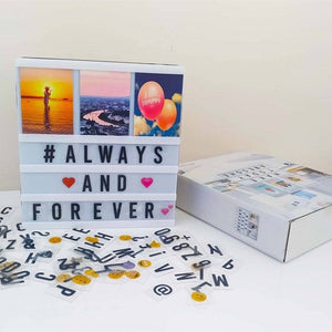 Cinematic Lightbox With Photo Frame and Letters - Tinyminymo