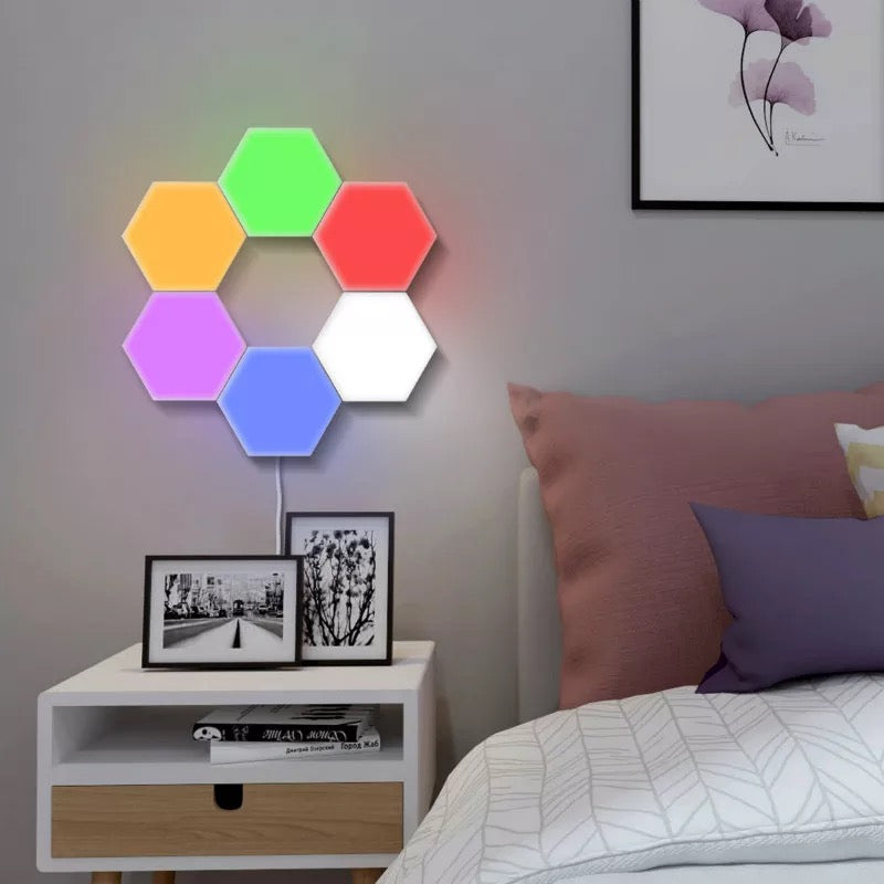 Hexagon Modular Touch Light - Multicolor