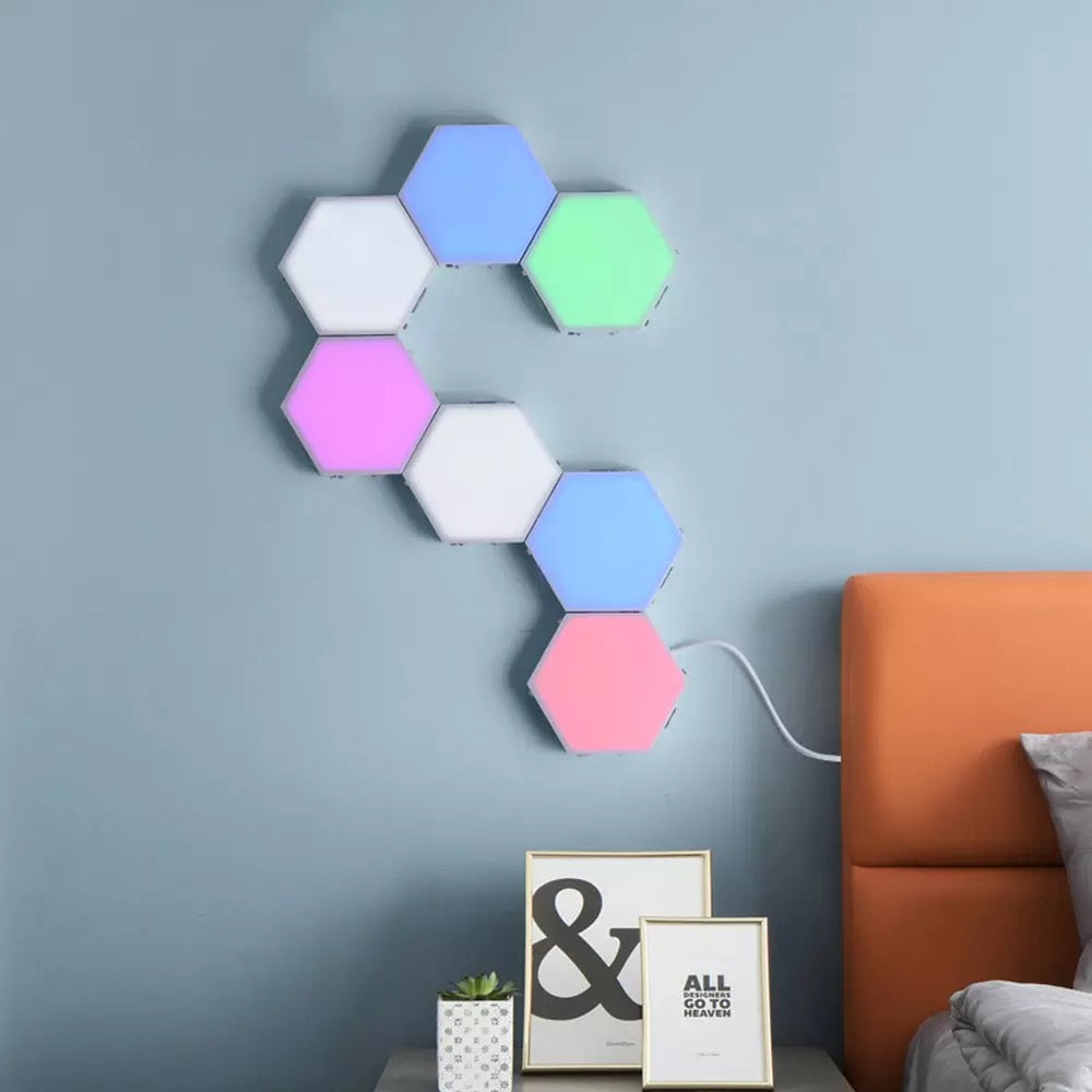 Hexagon Modular Touch Light - Multicolor