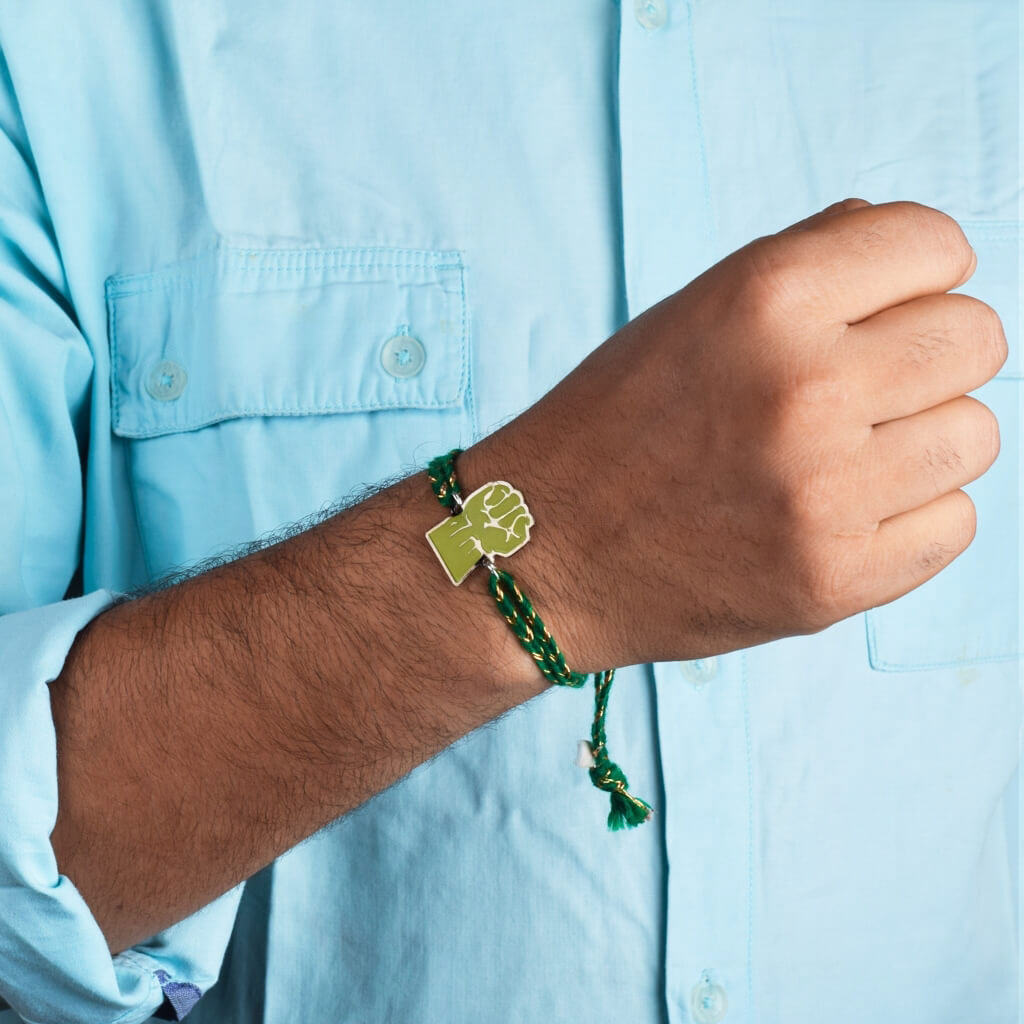 Hulk Hand Metal Rakhi