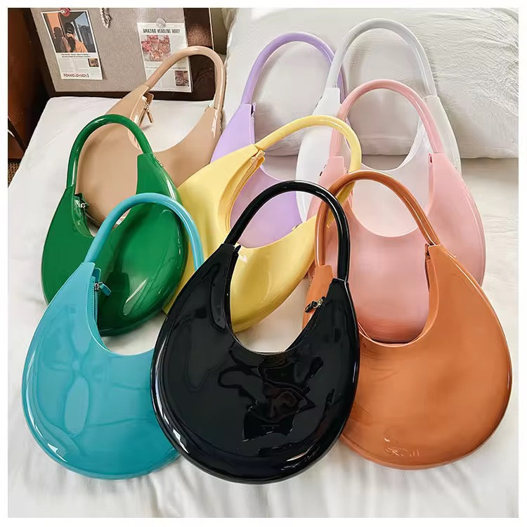 Halo Silicon Hobo Baguette Bag