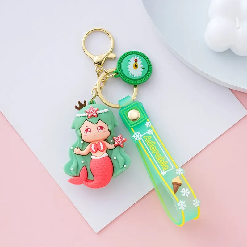 Beautiful Mermaid 3D Keychain - Tinyminymo