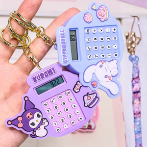 Kuromi and Cinnamoroll Calculator Keychains - Tinyminymo