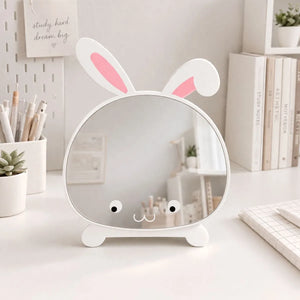 White Bunny Design Table Mirror - Tinyminymo