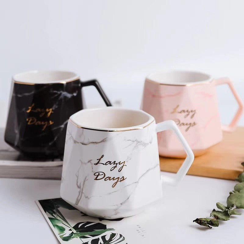 Marble Coffee Mug - Lazy Days