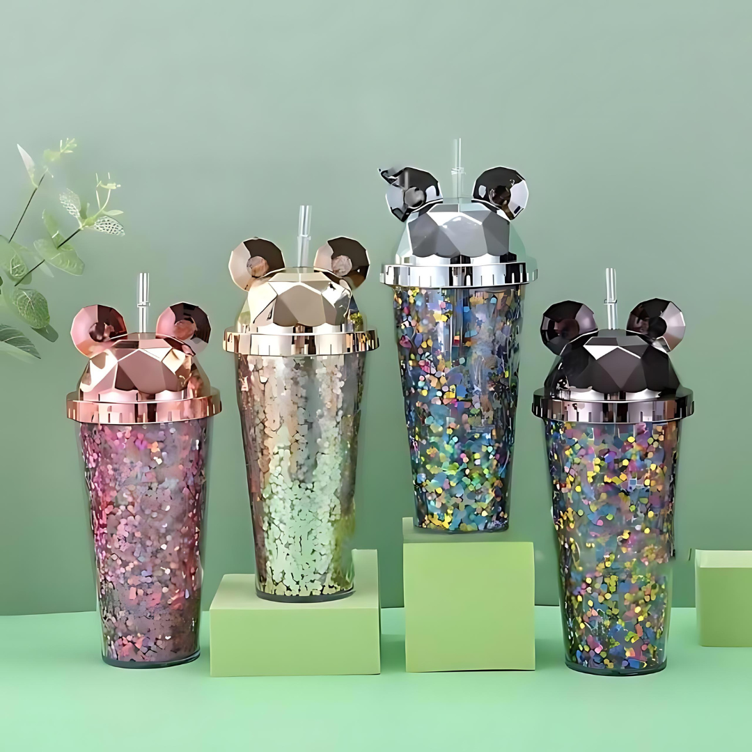 Mickey Shaped Confetti Sipper