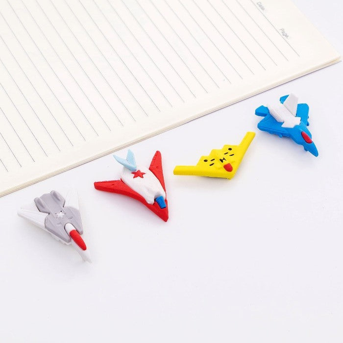 Military Aircraft Erasers - Set of 4