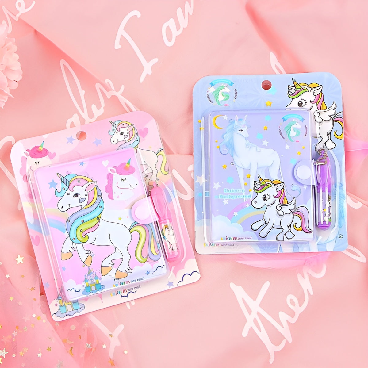 Mini Diary with Pen - Unicorn - TinyMinyMo