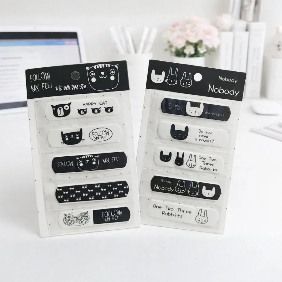Black Kitty Bandaids - Tinyminymo