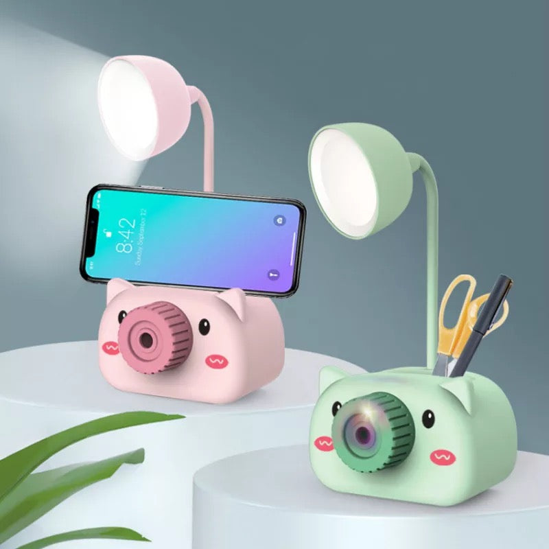 Multifunctional Mini Table Lamp - Pig
