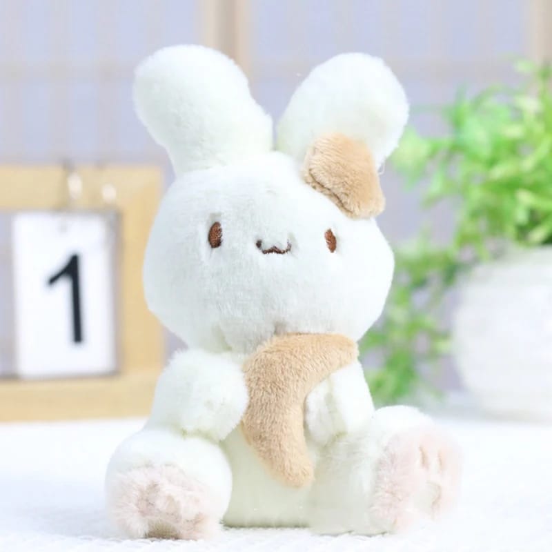 Night Bunny Plush Keychain - Tinyminymo