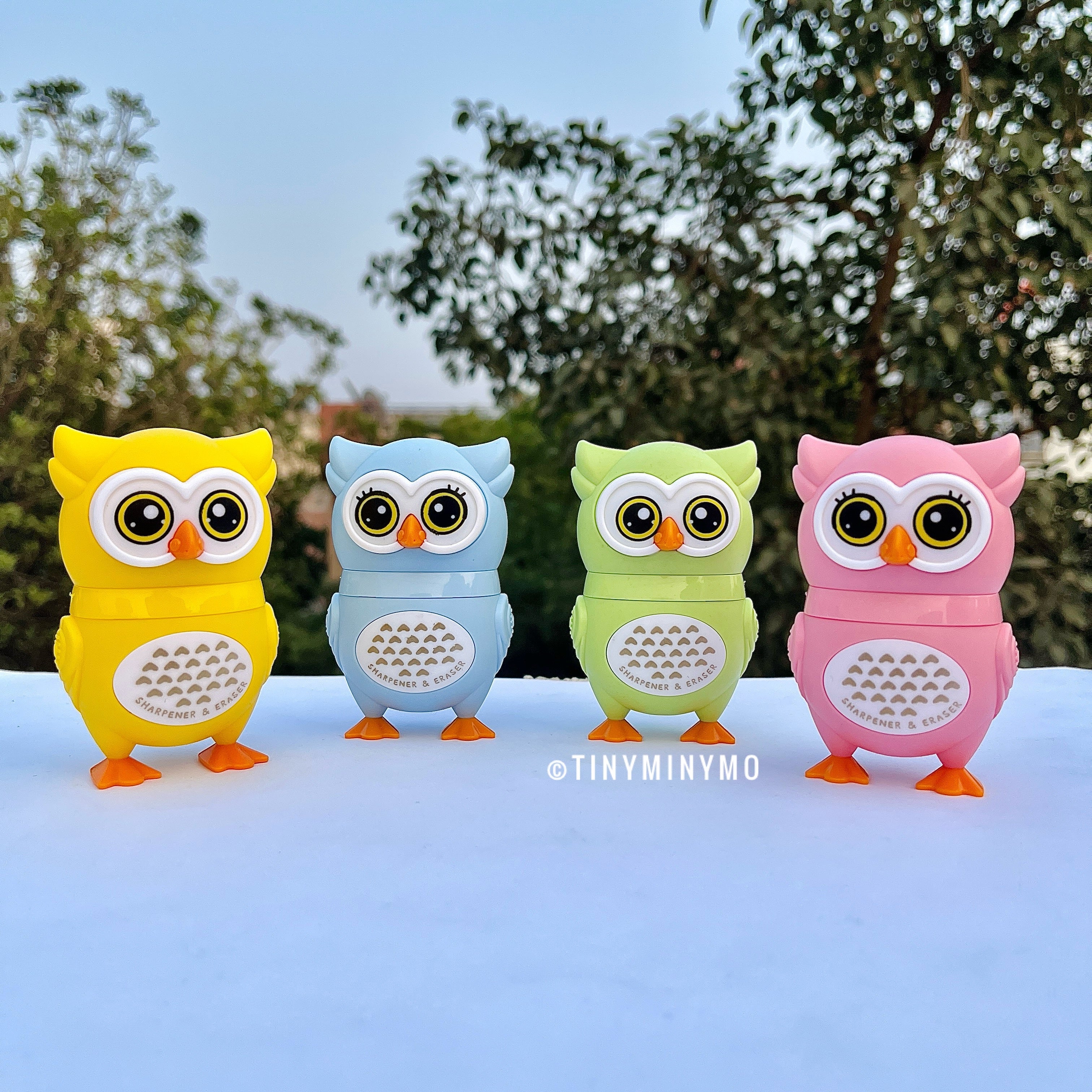 Owl Eraser cum Sharpener