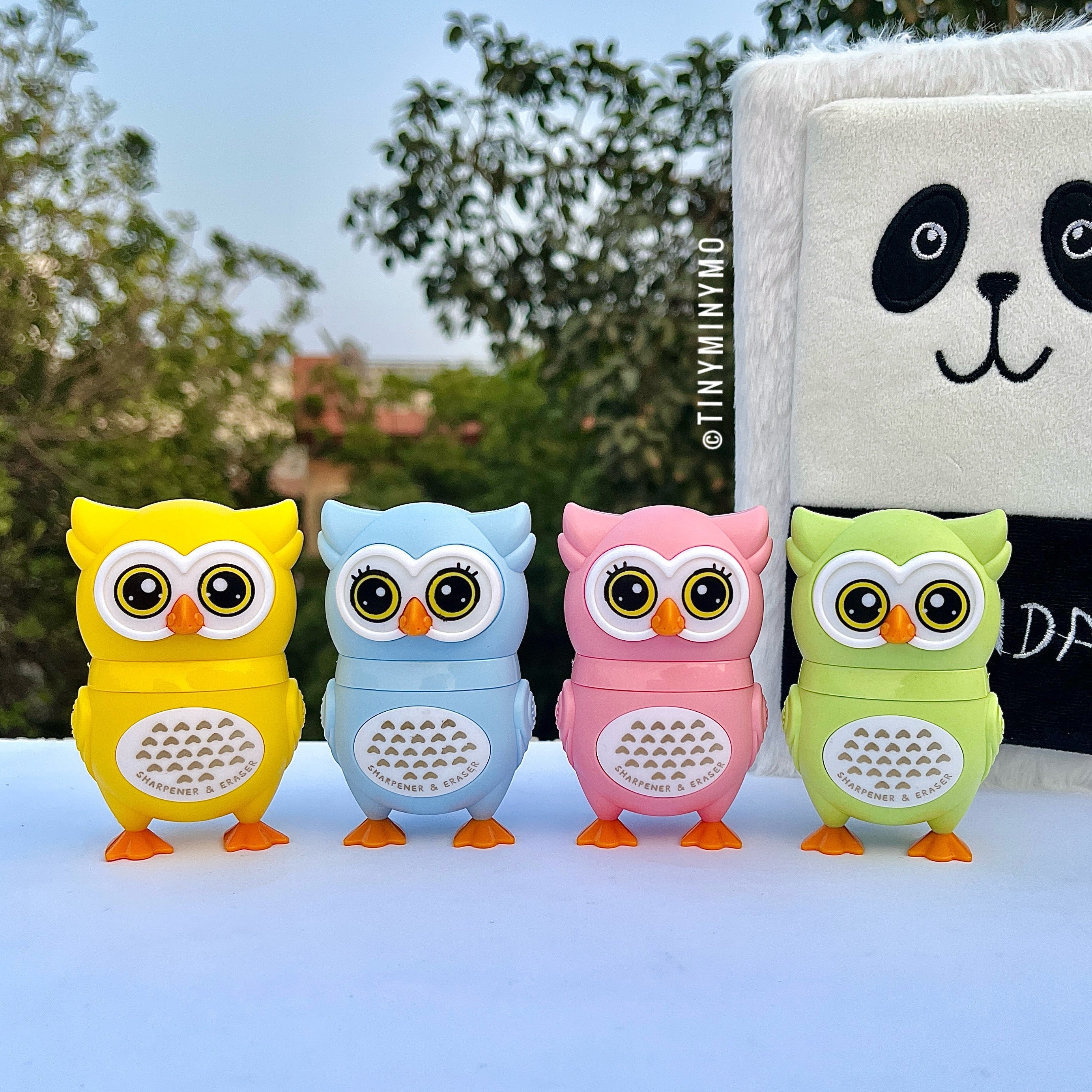 Owl Eraser cum Sharpener