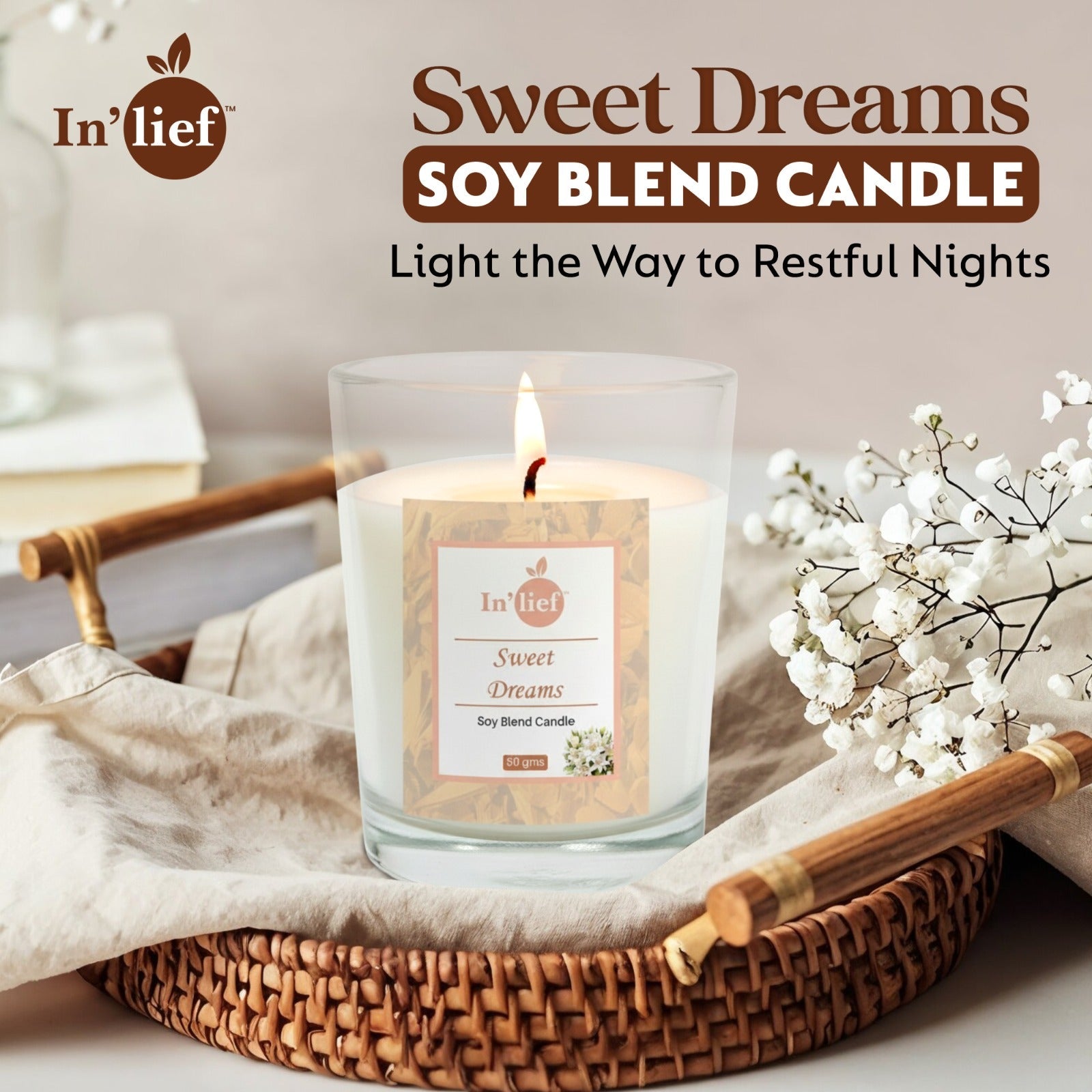 In'lief Shot Glass Candle | Sweet Dreams | 50gms