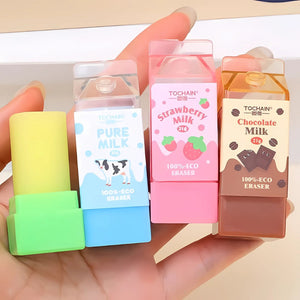 Packaged Milk Kawaii Eraser - Tinyminymo