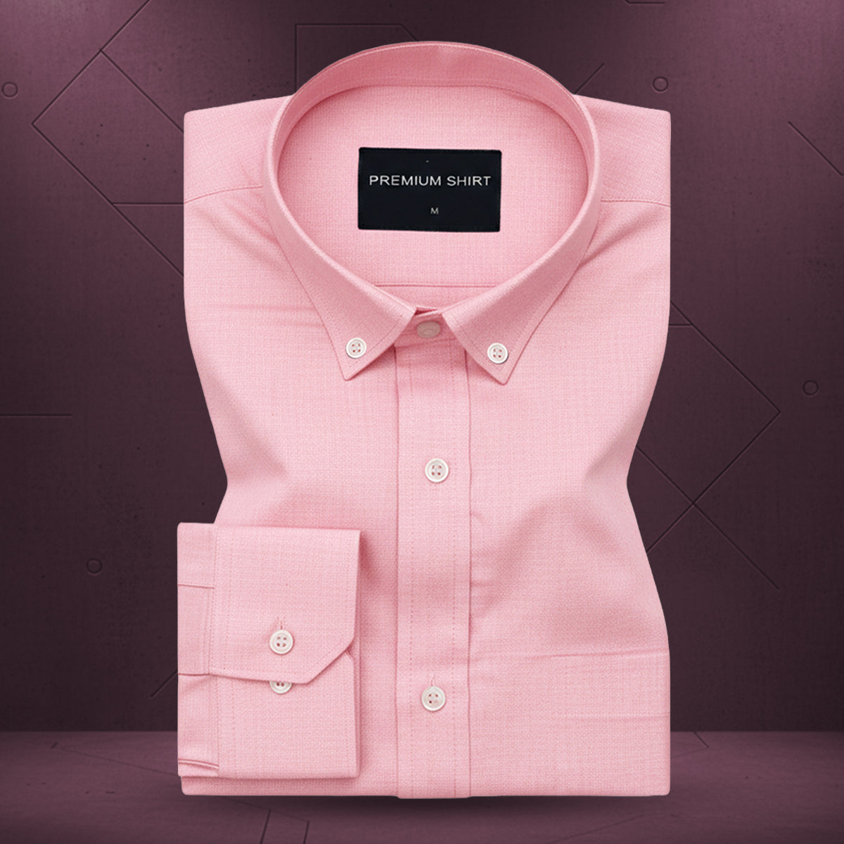 Pack of 2 Oxford Cotton Shirt For Men (Pink & Denim Blue)