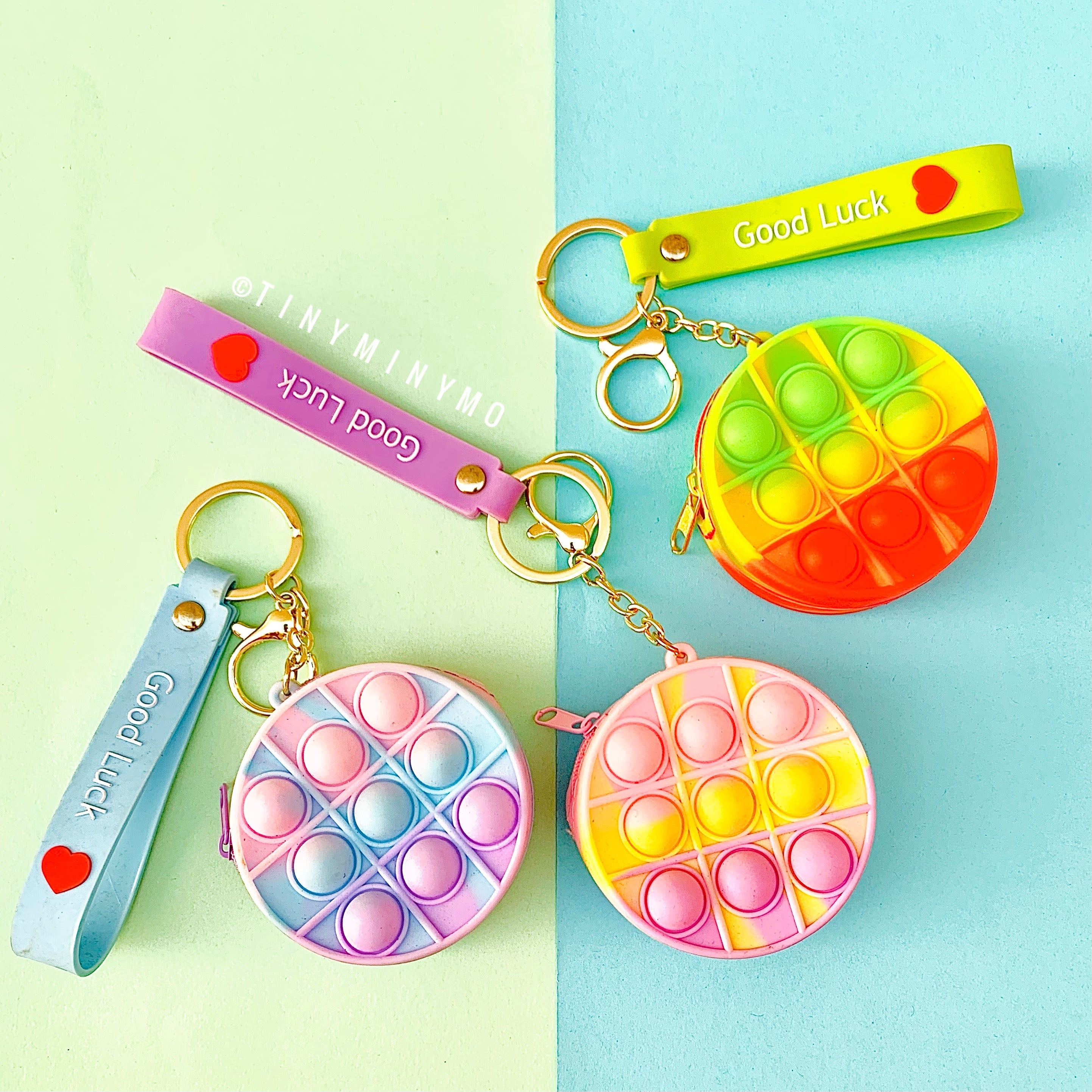 Pop it Coin Purse Keychain - Round
