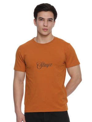 Slayz Printed Round Neck T-Shirt RTSJRDP1