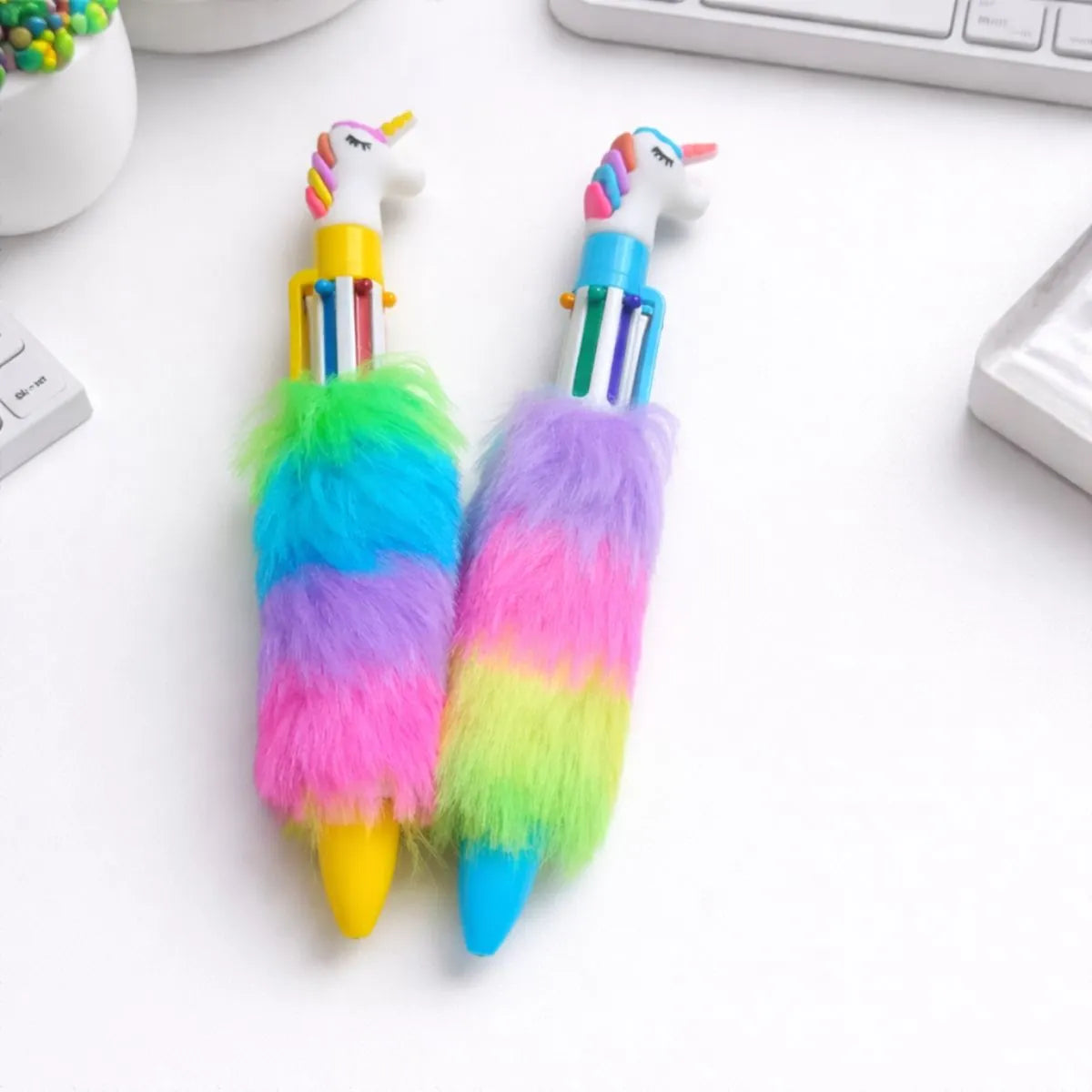 Rainbow Fur Pens