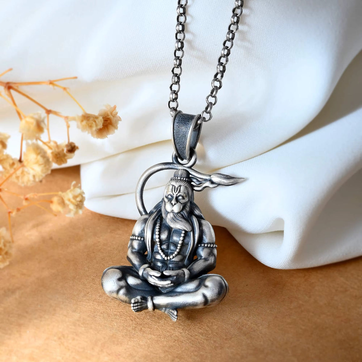 Jazz And Sizzle Bajrangbali Religious Hinduism Fashion Pendant Necklace