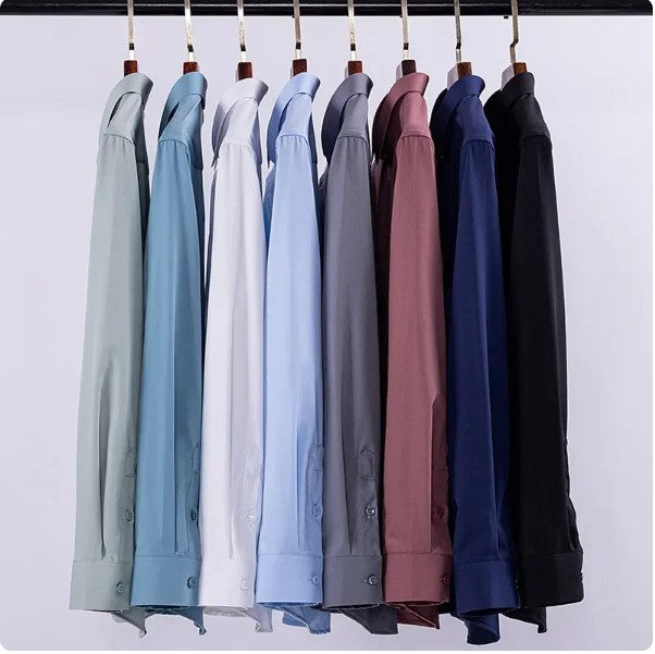 Premium Cotton Solid Shirt for Man (White) - Frankshop.in
