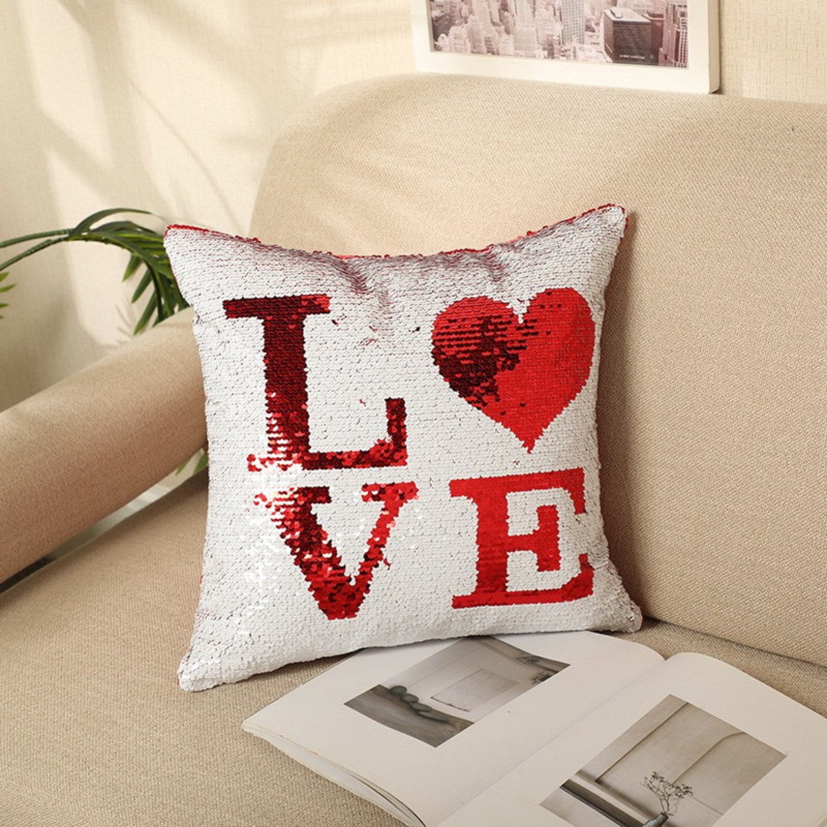 Sequin Cushion