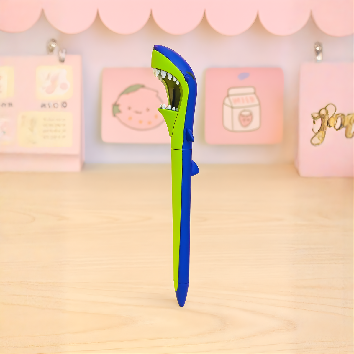 Dark Blue Shark Design Pen - Tinyminymo