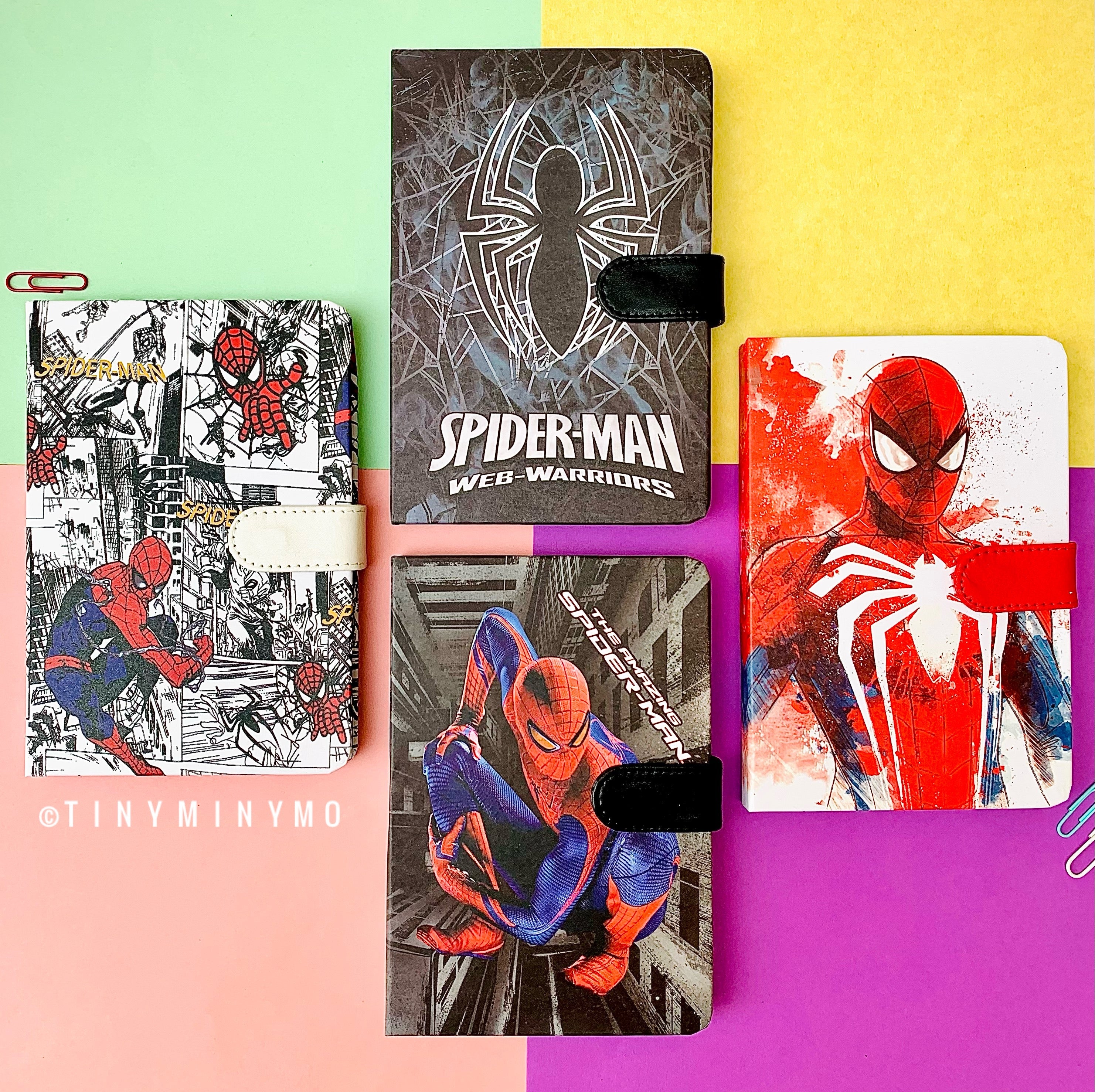 Spiderman Notebook with Snap Lock