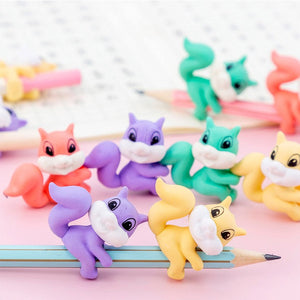 Squirrel Pencil Topper and Eraser - Tinyminymo