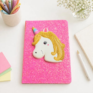 Pink Color Squishy Unicorn Notebook - Tinyminymo
