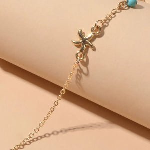 Elegant Starfish Anklet Design 2 - Tinyminymo