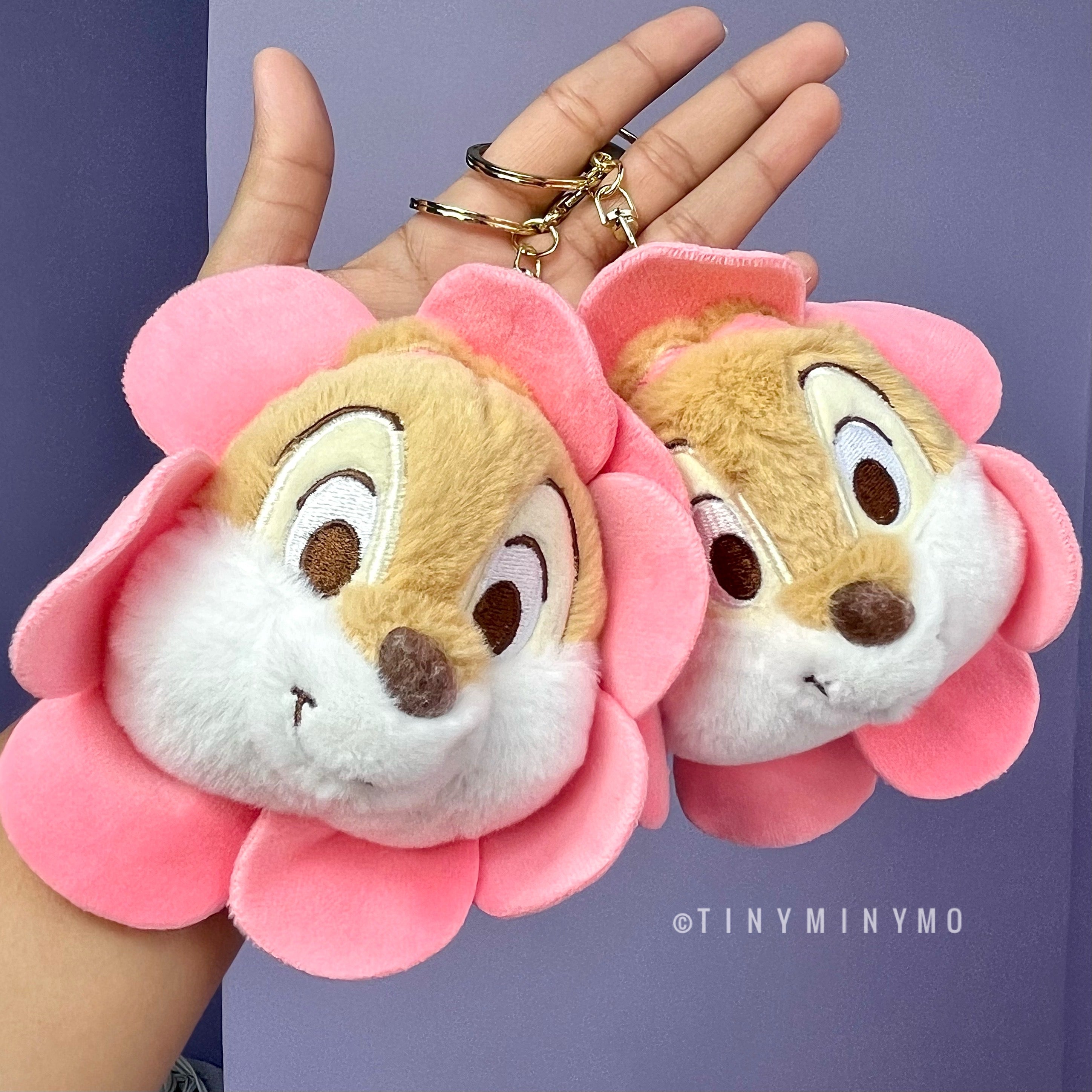 The Flower Squirrel Plush Keychain