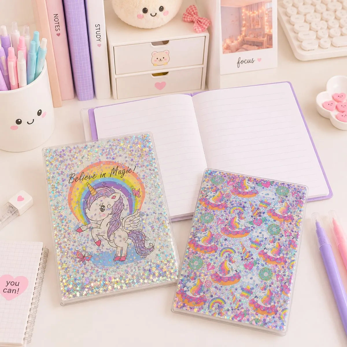 Unicorn Water Cover Notebook