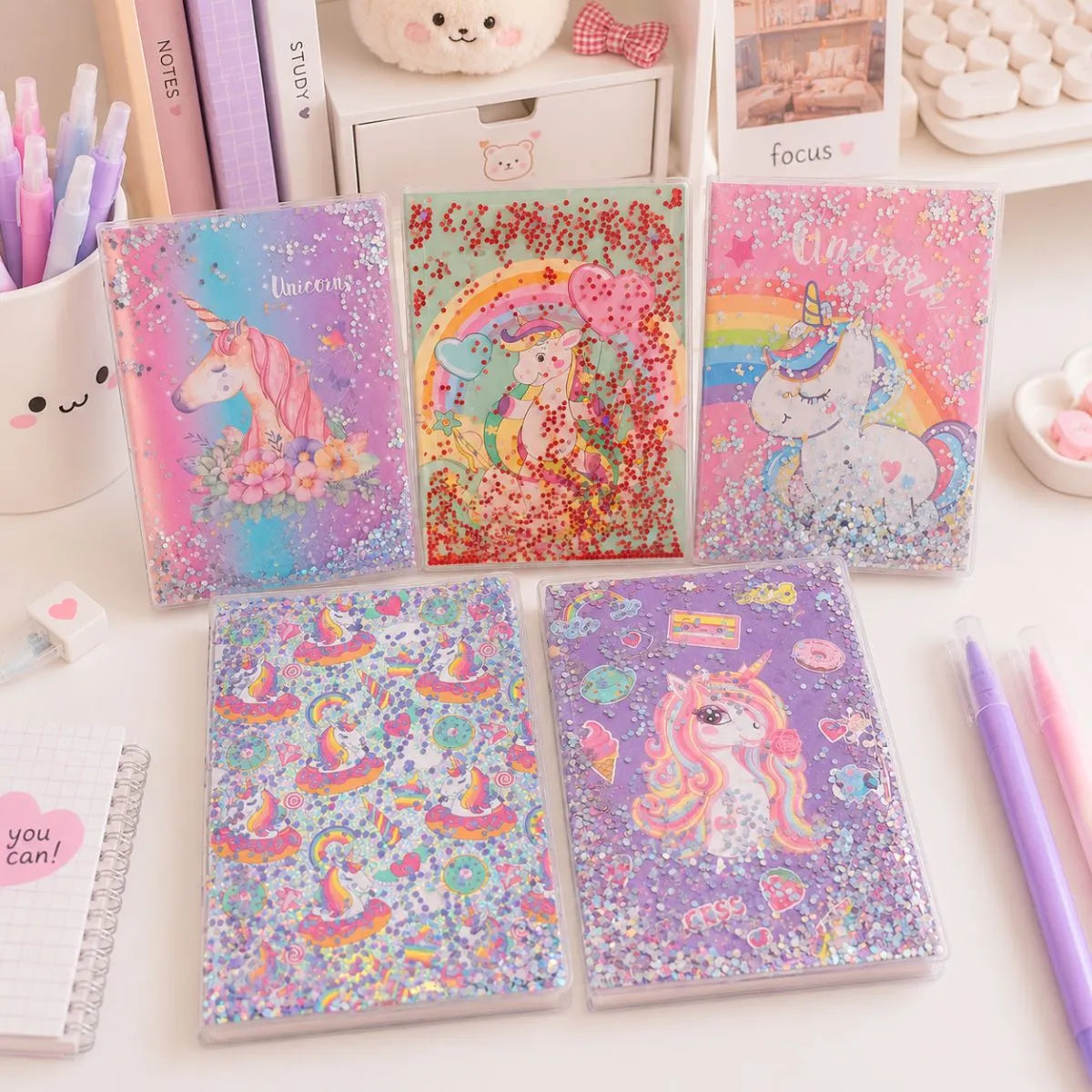 Unicorn Water Cover Notebook