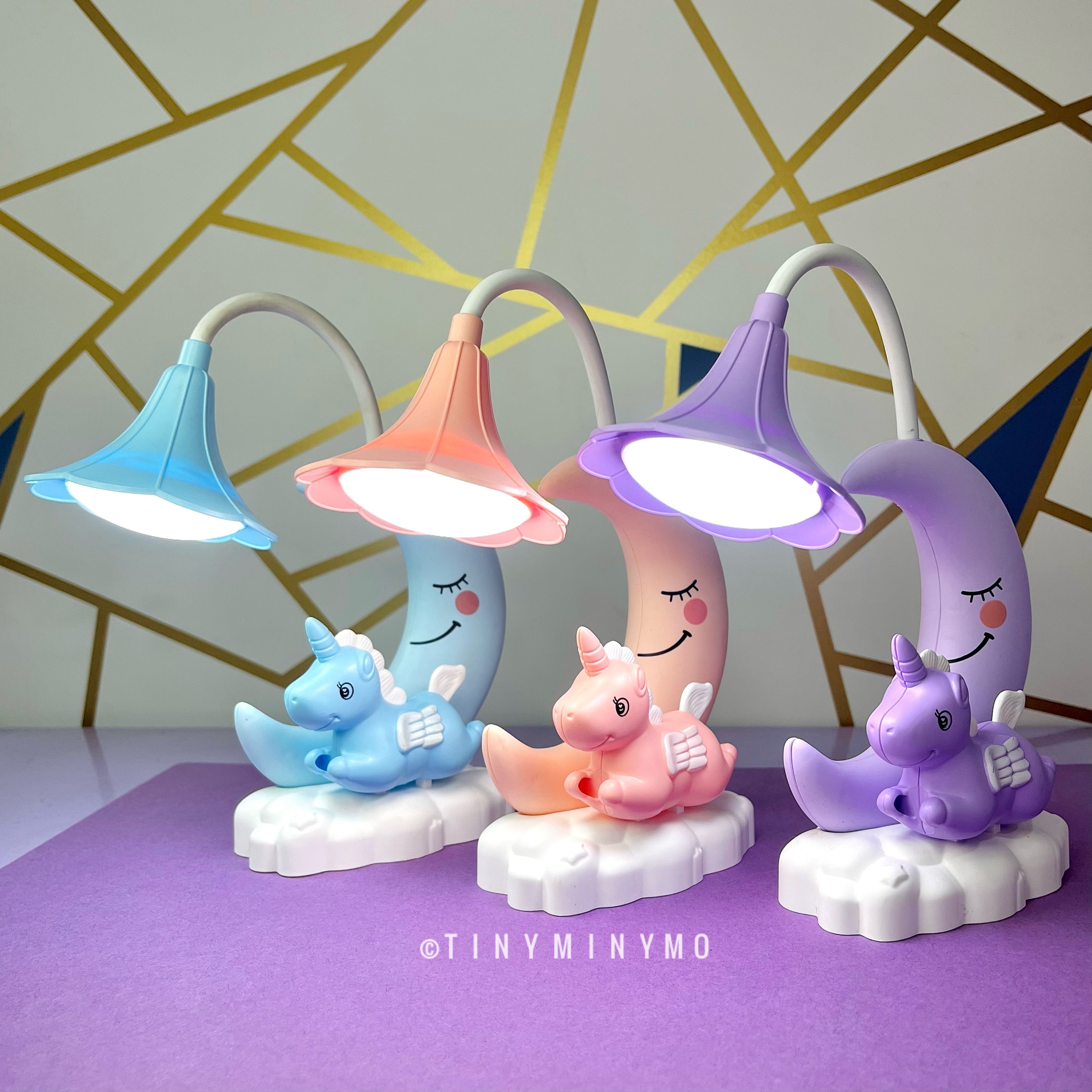 Unicorn with Moon LED Desk Lamp