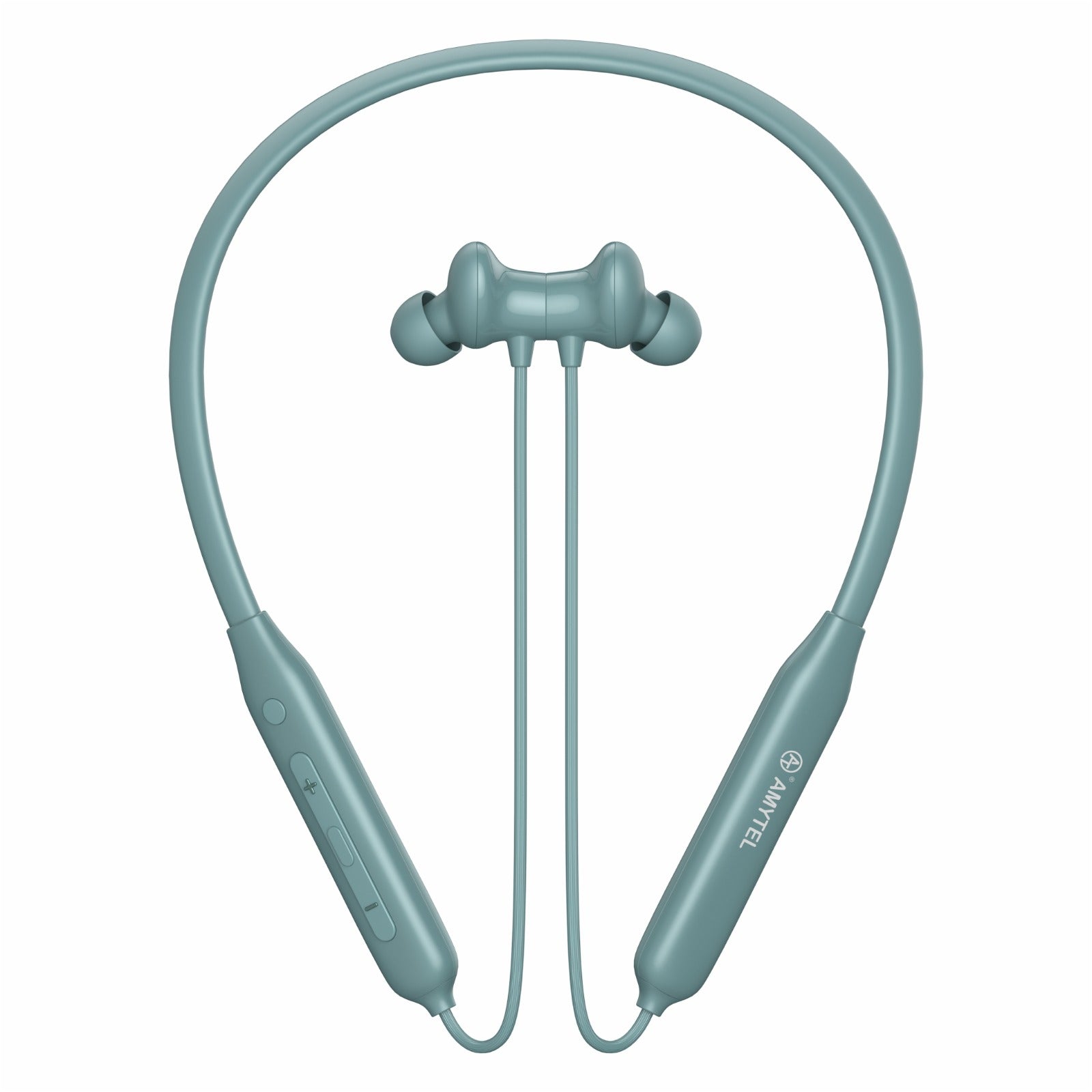 Amytel IPX5 Wireless Neckband Earphones with 25H Playtime & Magnetic Earbuds (Green)