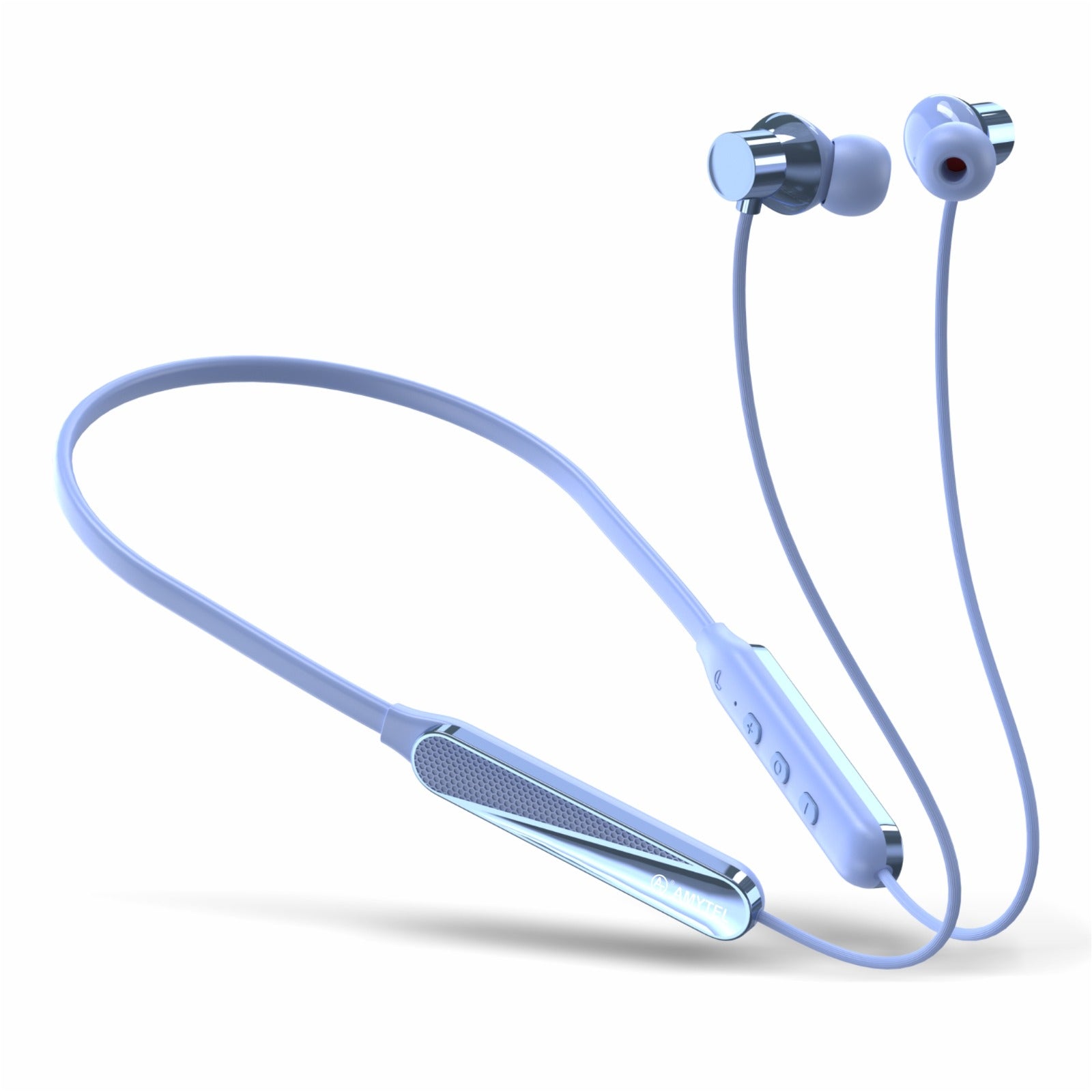 Amytel Dynamic-1 Wireless Neckband Earphones | Bluetooth v5.4 | Hybrid ANC | 38H Playtime (Blue)