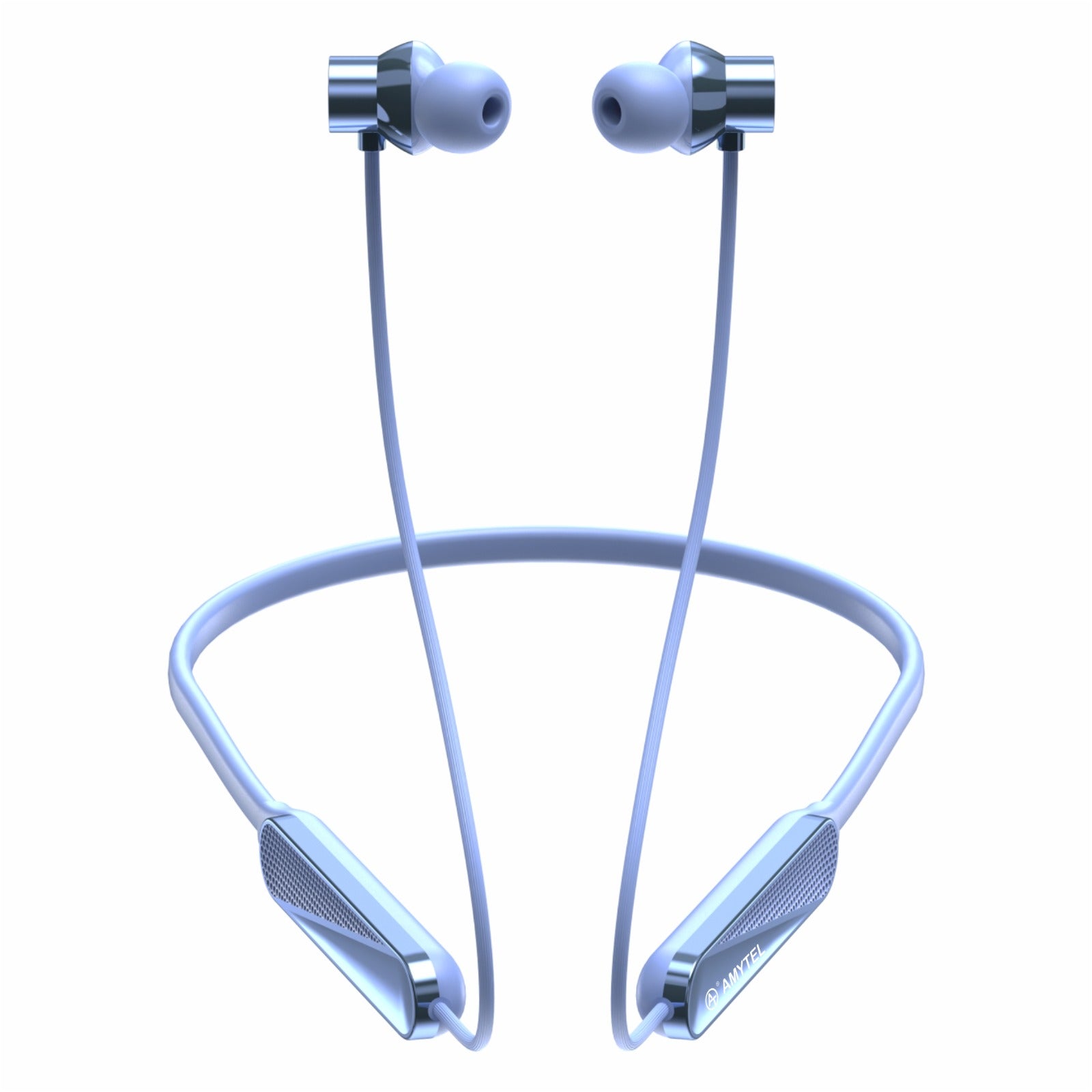 Amytel Dynamic-1 Wireless Neckband Earphones | Bluetooth v5.4 | Hybrid ANC | 38H Playtime (Blue)