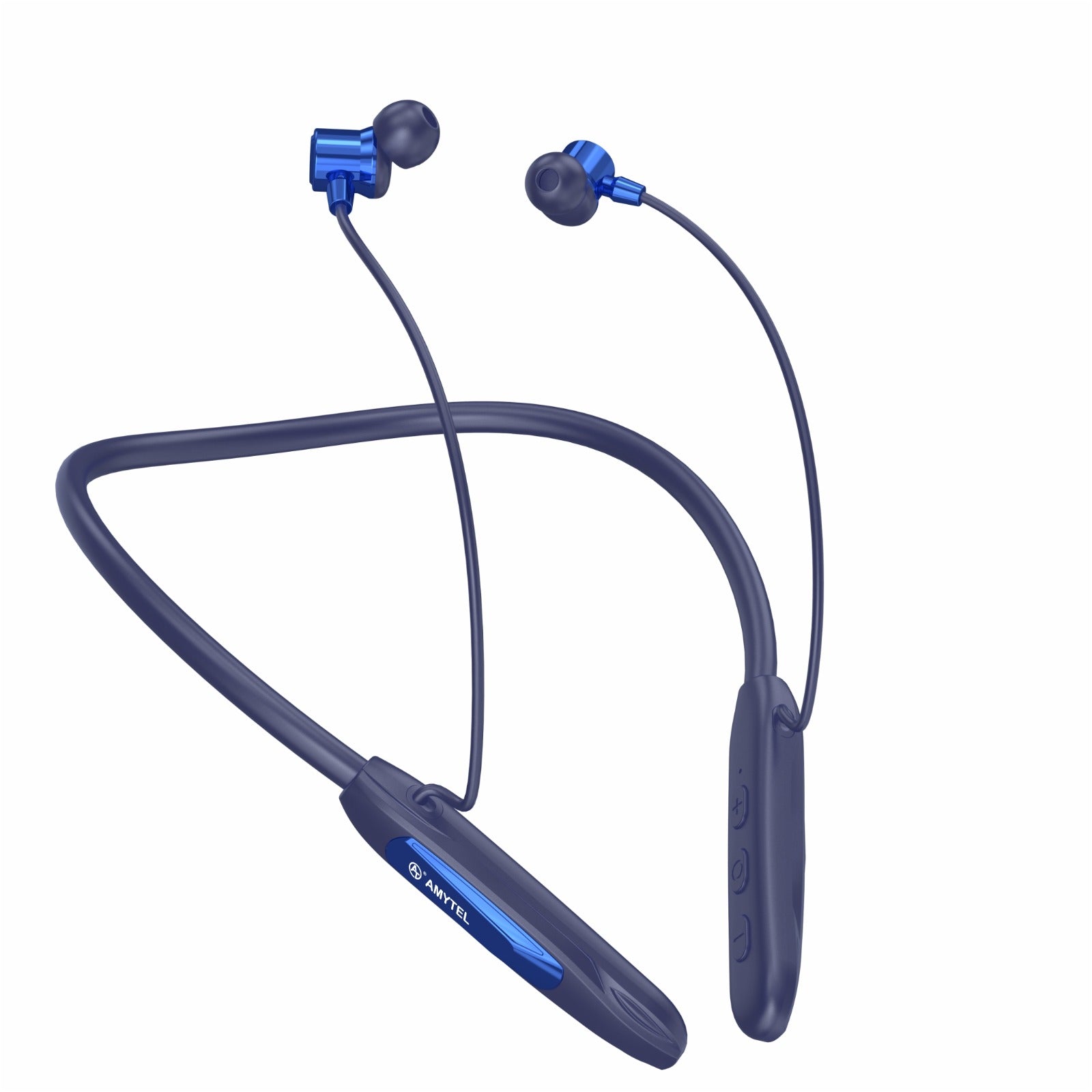 Amytel Ferrari Wireless Neckband Earphones | Bluetooth v5.3 | 40H Playtime | Gaming Mode | Voice Changer | IPX4 (Blue)