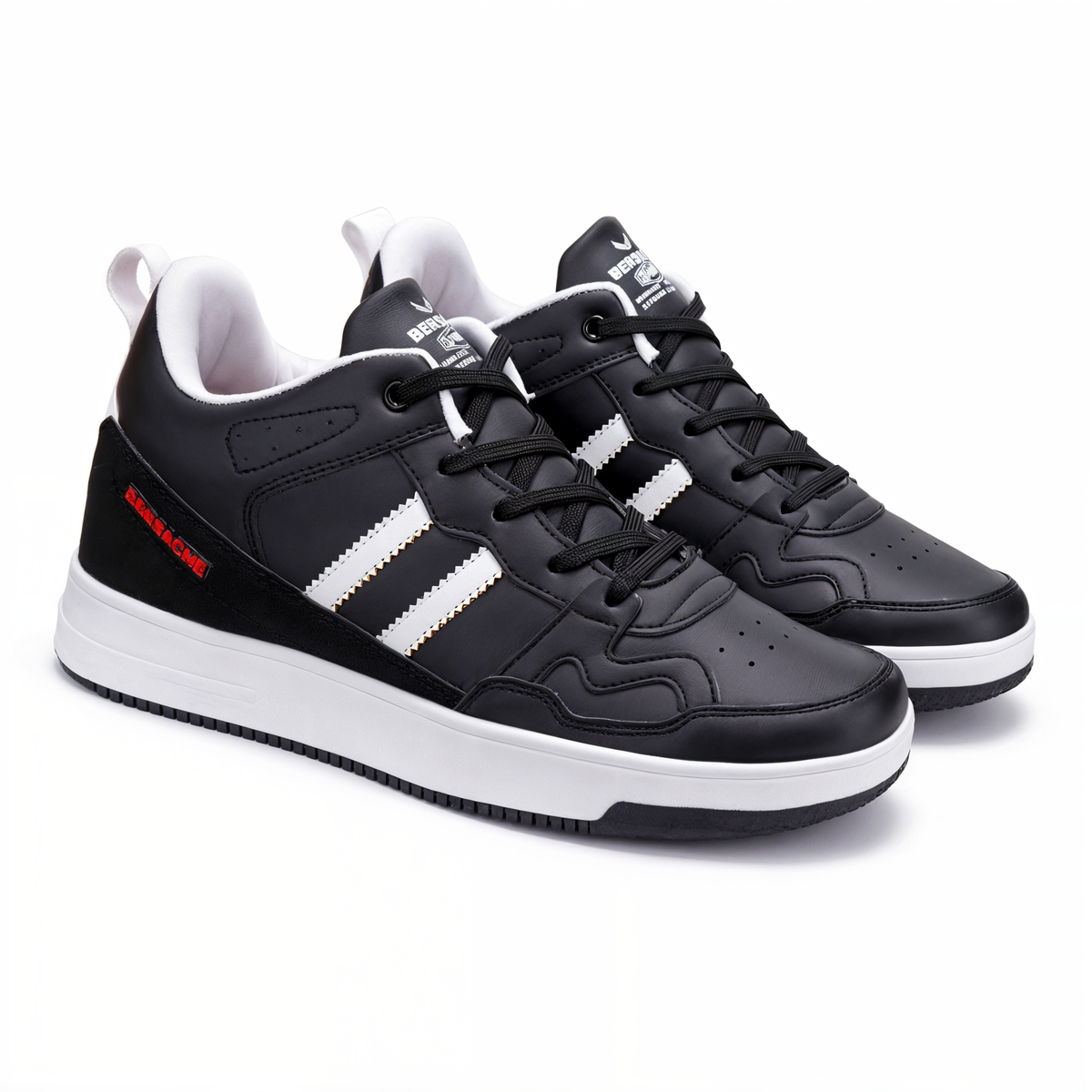 Bersache Lightweight Sports Running Shoes For Men Black-9056