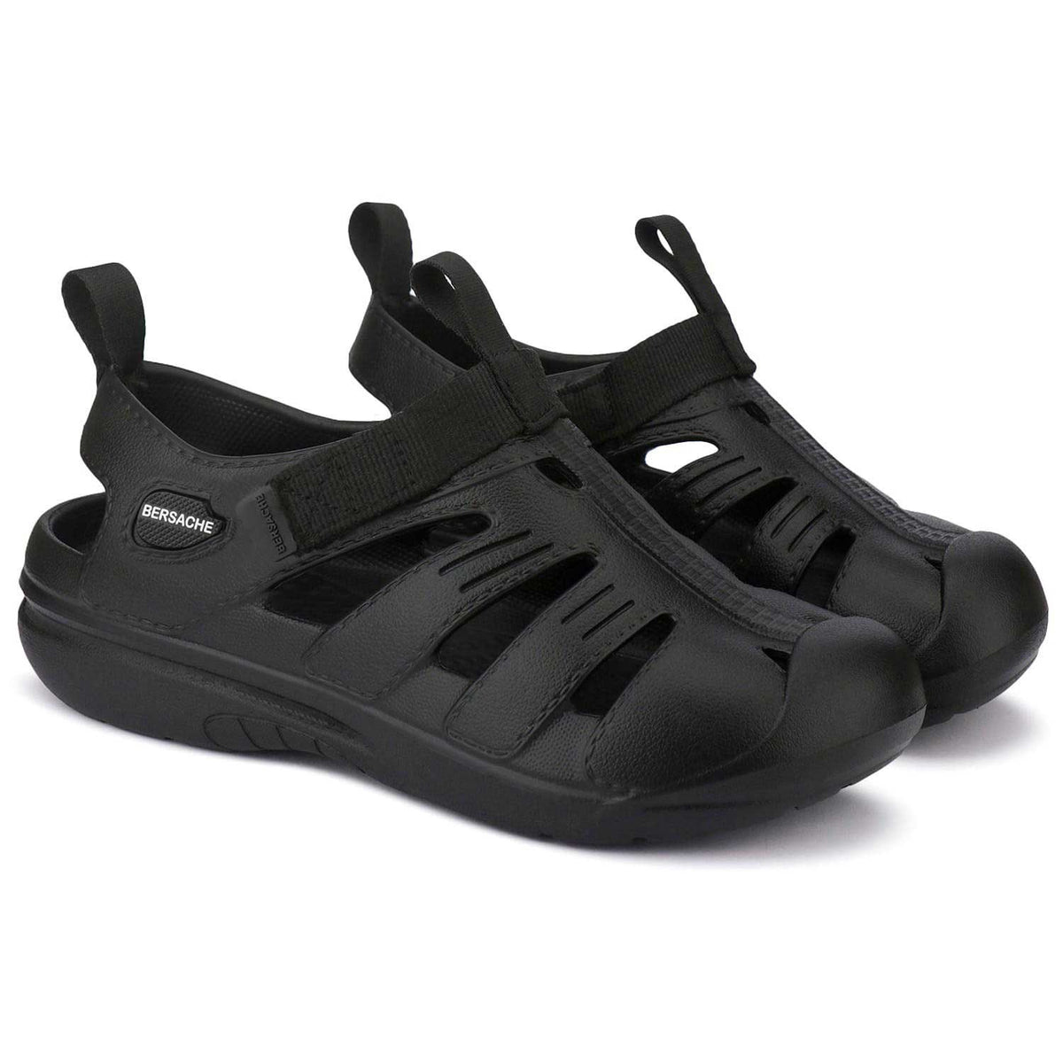 Bersache Extra Soft Classic Casual with Regular wear with Ultra Soft & Flexibility Technology Sandal For men's & boy's-Black-6262