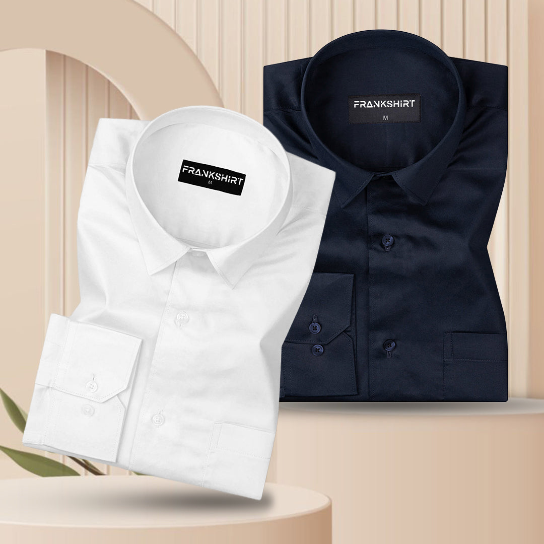 Satin Shirts Pack of 3