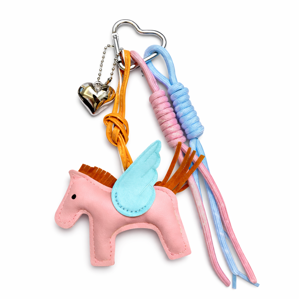 Pegasus Bag Charm Keychain for Women & Girls