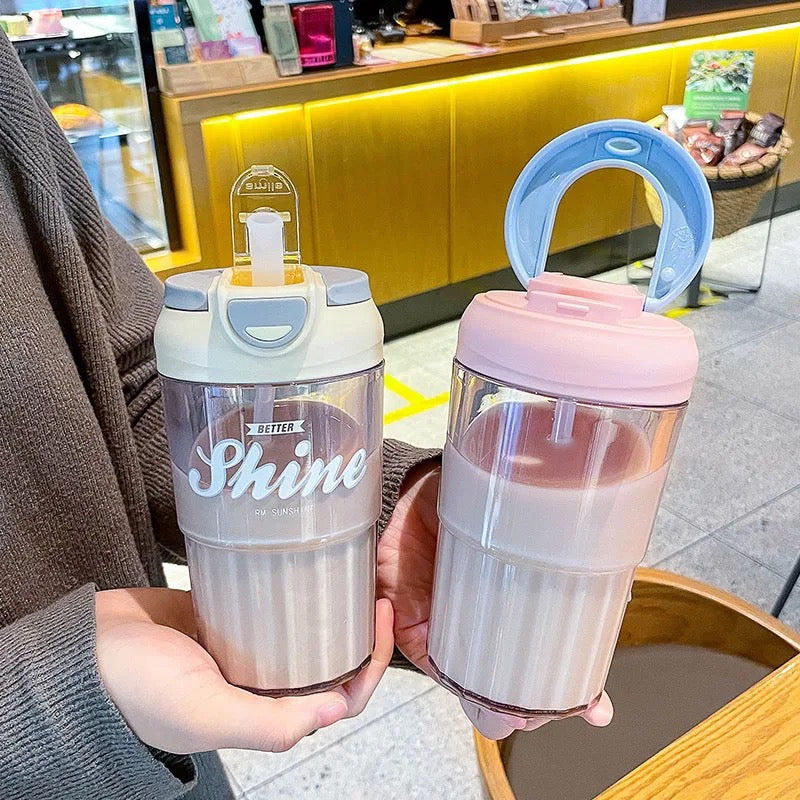 2 in 1 Drinking Style Quote Tumbler